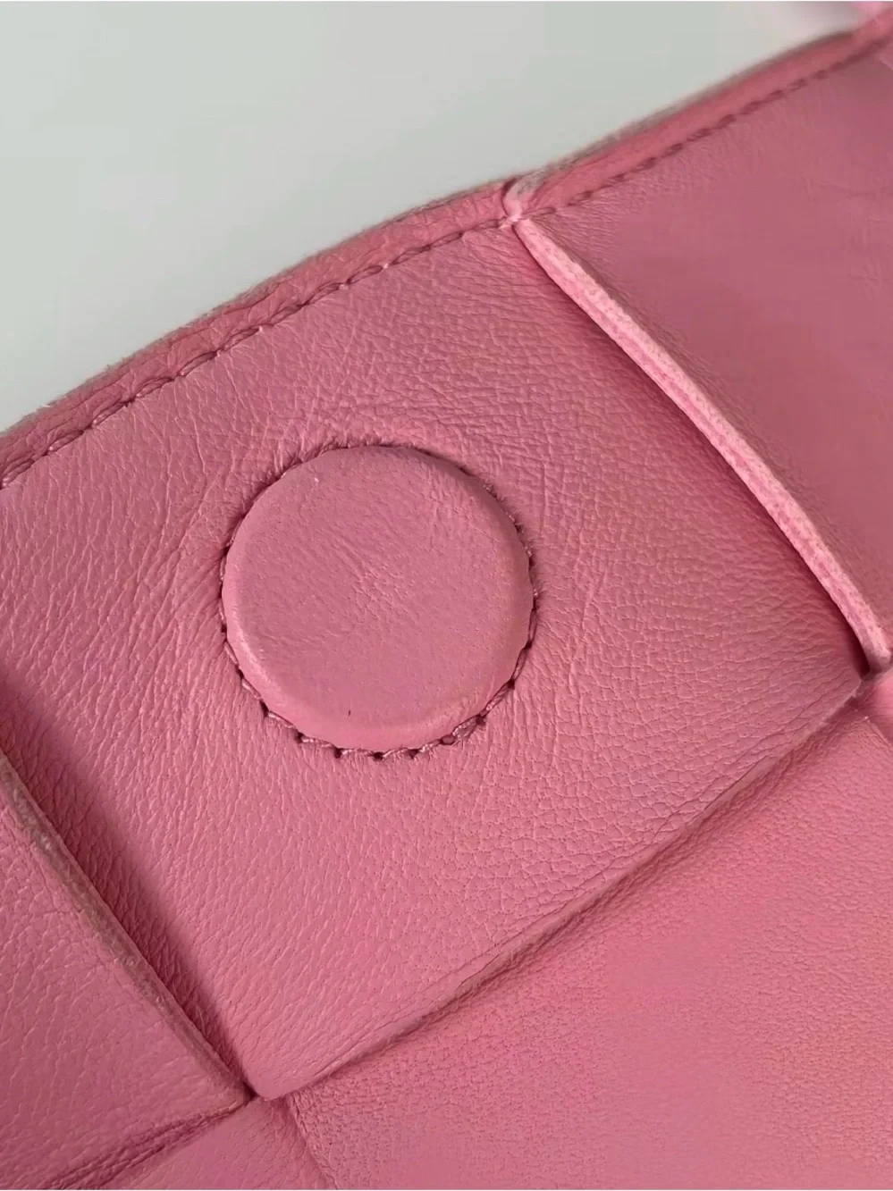 Bottega Veneta lambskin crossbody small cassette pink